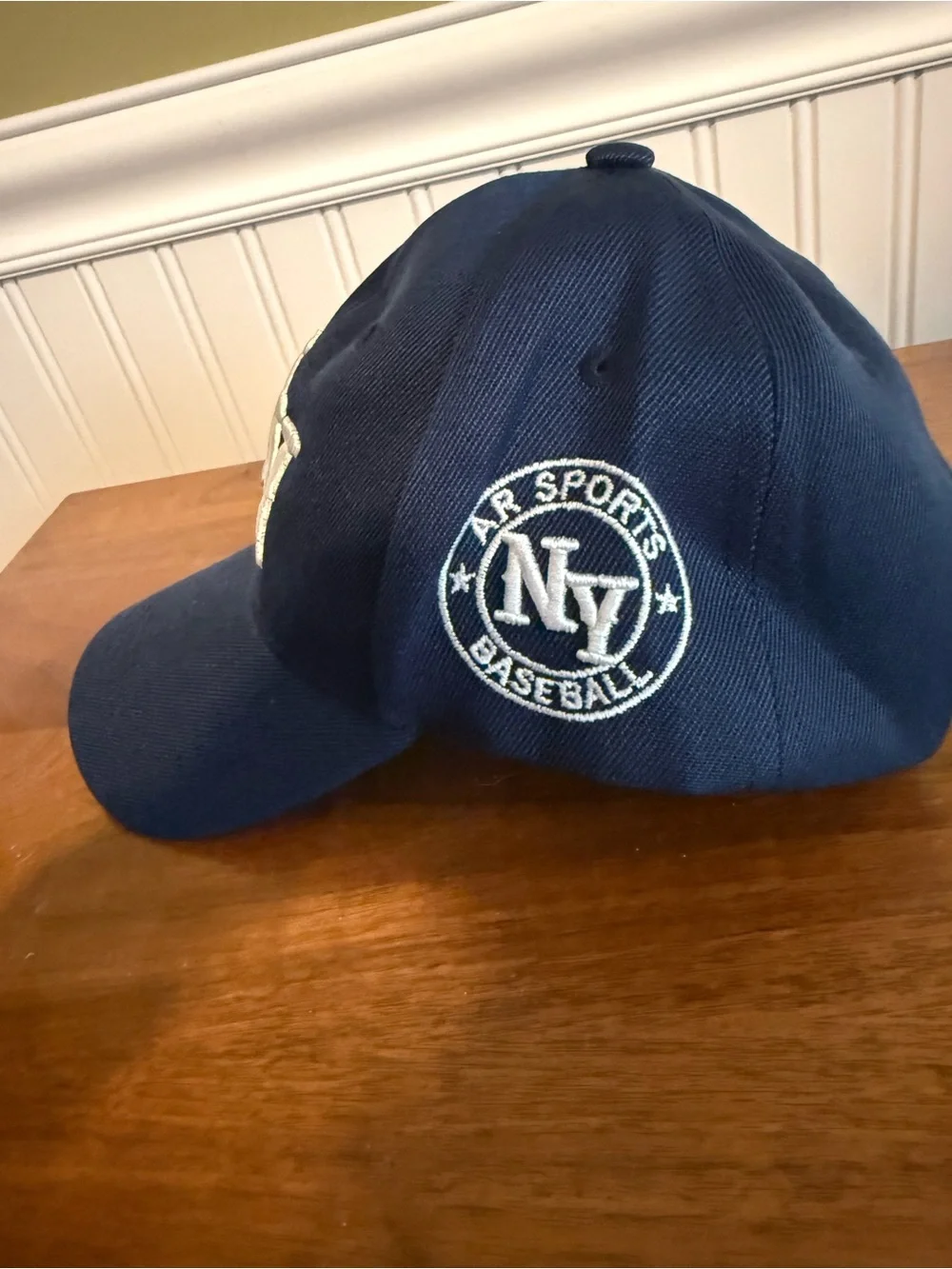 Navy Baseball Cap with White NY Embroidery